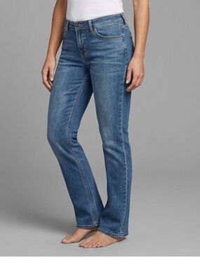 Duluth Trading Co Blue Wide Bootcut Leg Jeans